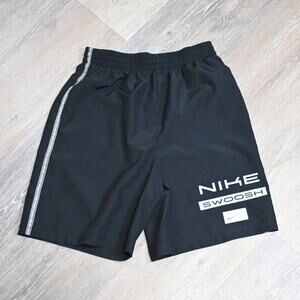 Nike Boys XL Athletic Shorts Black Swoosh Logo Dri-Fit Training Basketball